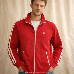American Eagle Y2K Red Track Jacket | XXL